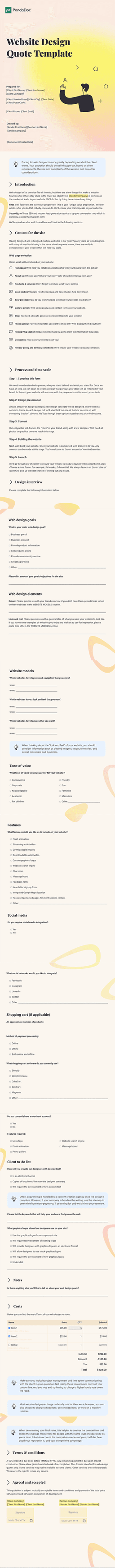 Qoute Doc Free Quotation Templates (Word, PDF, Google Docs)